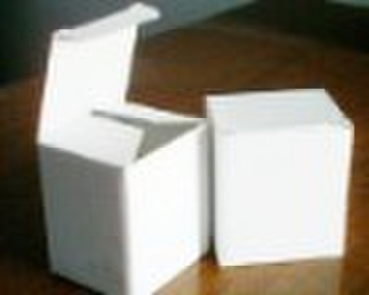 plain white mini packaging box