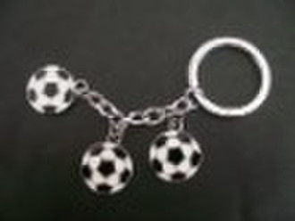 zinc alloy keychain with football shape