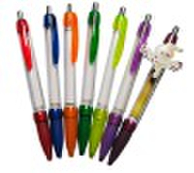 Hot Sale Plastic Banner ball pen with large printi