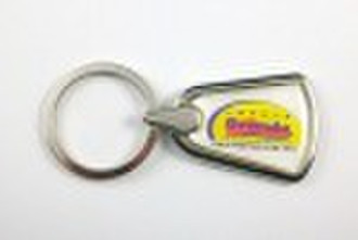 Metal key ring with logo