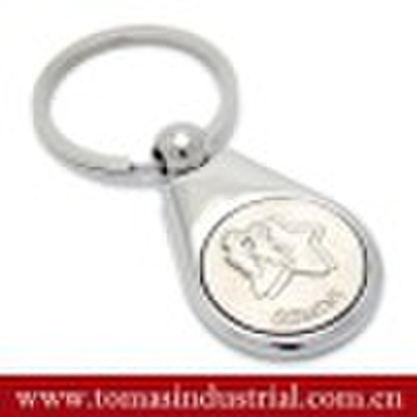 Gemini metal key ring holder