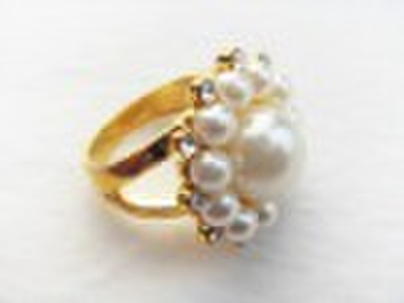 fashion pearl lady finger ring