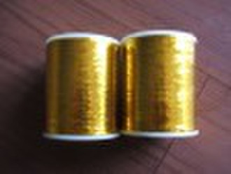 Golden color M type metallic yarn