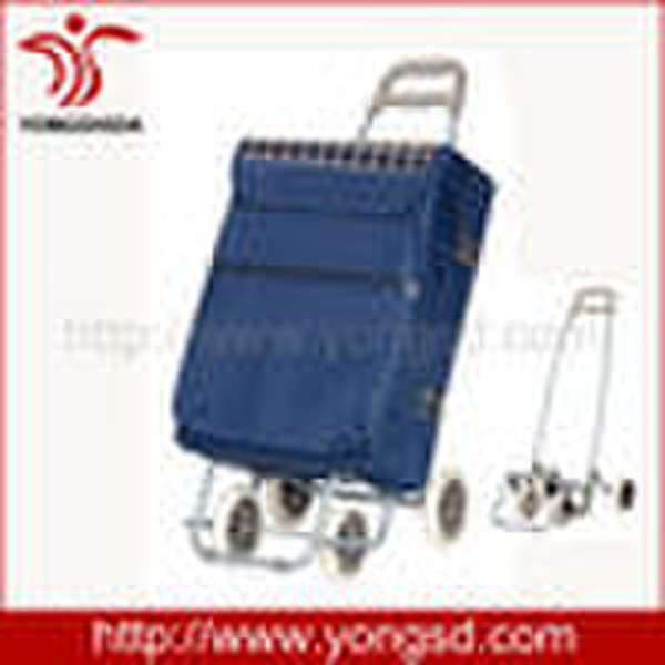 folding cart with four wheels