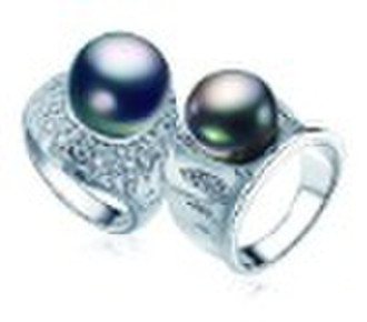 925 silver pearl ring mounting,pearl jewelry