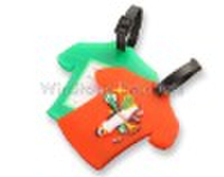 Fashion Soft PVC luggage tag