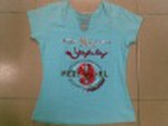 lady's rhinestones t-shirt