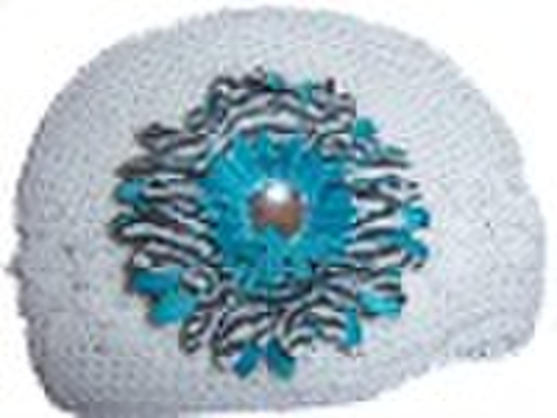 Crochet Kufi Hats with a daisy flower