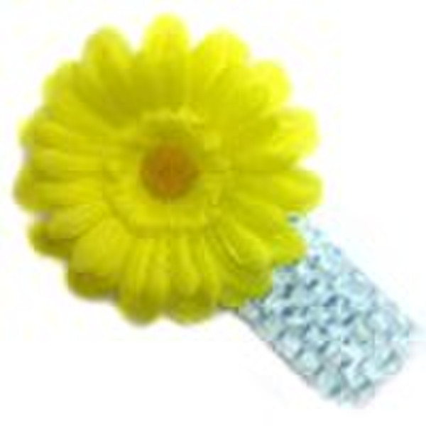 1.5inch Crochet Headband with daisy flower