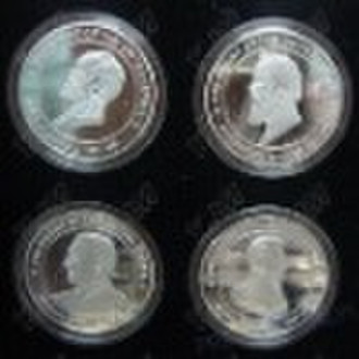 Pres. (president) series Coin with silver plating