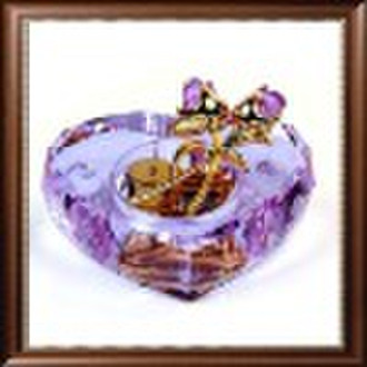 crystal wedding gift -crystal heart design