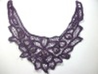 beautiful exquisite hand-crochet bead lace collar