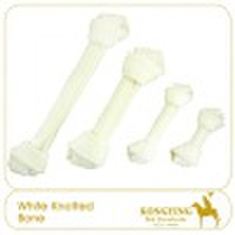 Rawhide dog chews White Knotted Bone