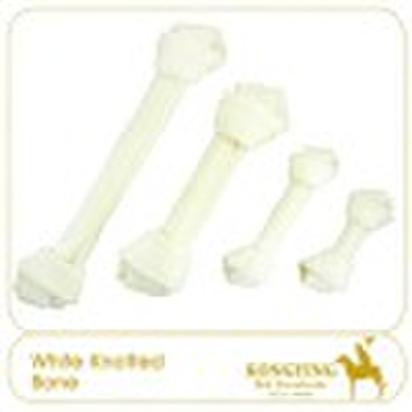 Rawhide dog chews White Knotted Bone