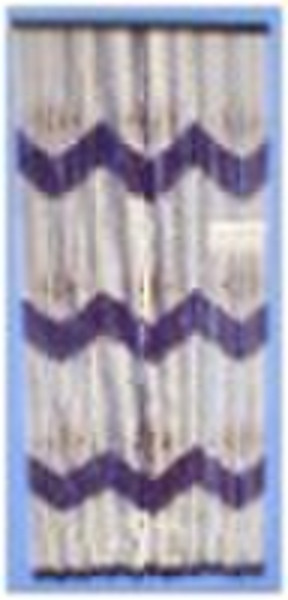 Wood bead curtain