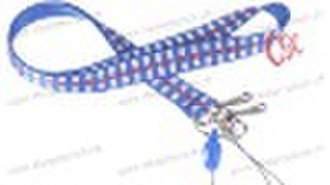 blau Jacquard Band Lanyard