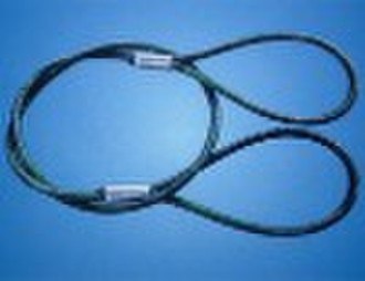 Coated steel wire rope slings with PVC