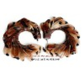 REAL PHOTO -- 100% natural feather decoration,hand