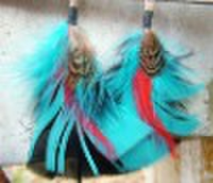 REAL PHOTO -- 100% natural feather decoration,hand