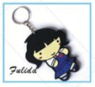 Eco-friendly Soft PVC Rubber Keychain