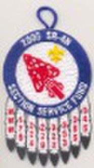 button loop embroidery patch