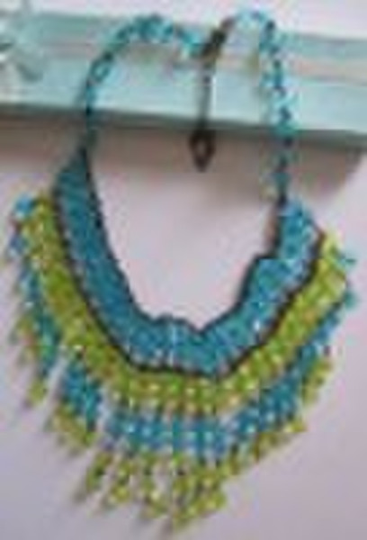 fashio acrylic bead necklace