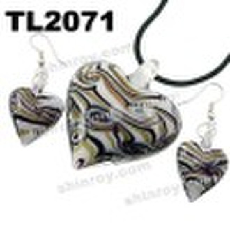 TL2071 Fashion murano glass jewelry set