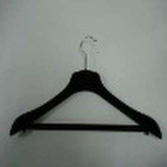 contoured flocking suit/coat hanger