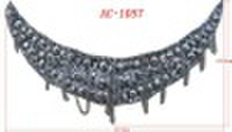 fashon apparel collar/satin collar/beading motif