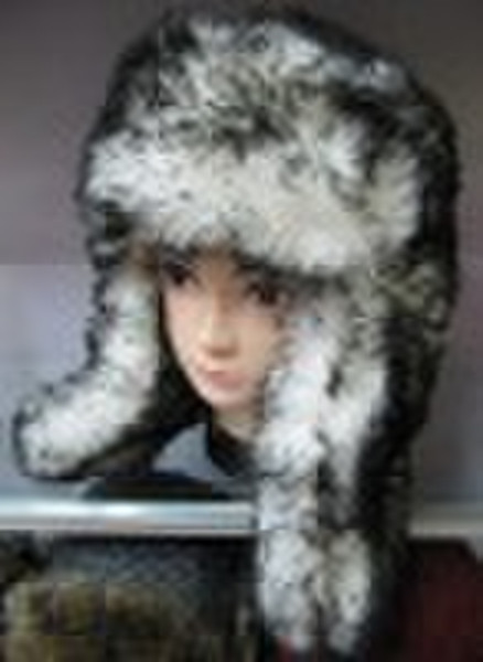 FASHION RUSSIAN TRAPPER FUR WINTERHUT GEHÖRSCHUTZ W