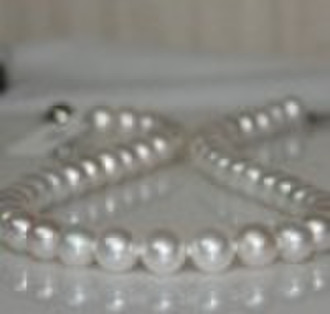 high quality round shape freshwater pearl necklace