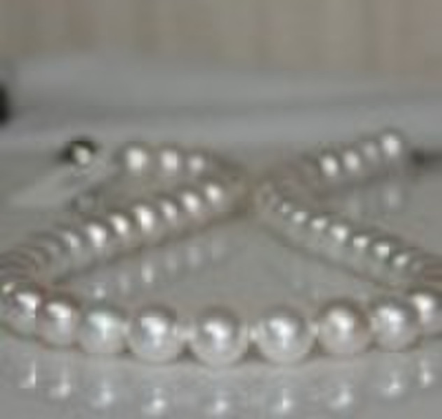 high quality round shape freshwater pearl necklace