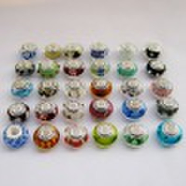 Big hole pandora beads glass beads