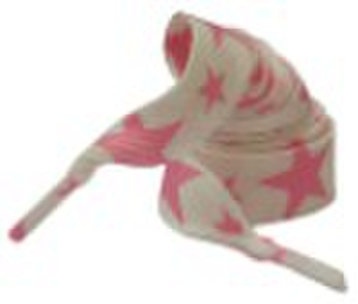 100% polyester fashion printed shoelace