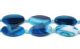 Flat Oval Agate Beads Gemstone Beads