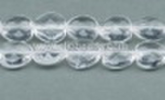 A-Grade Rock Crystal Faceted Heart Beads