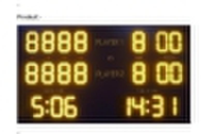 led  scoreboard (tennis)