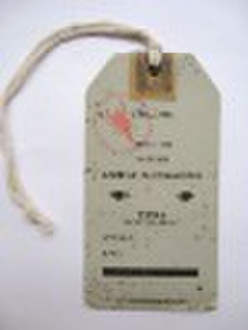 Custom printed paper tag