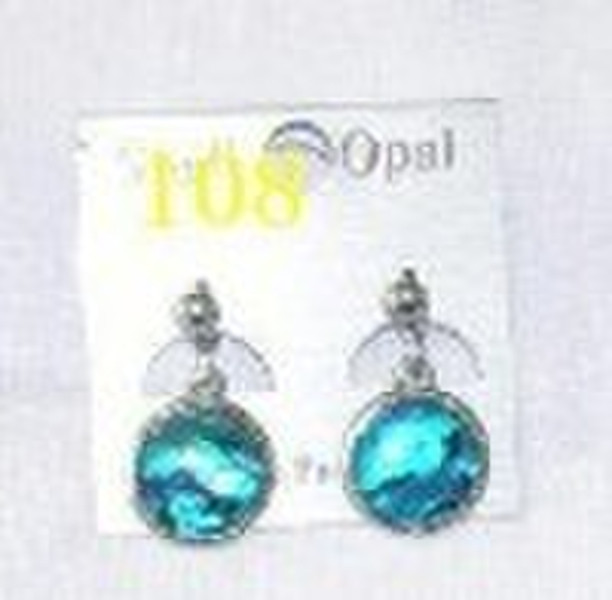 Shell Opal,Seashell Opal,Shell Earring