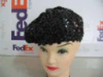 Black colors sequin berets BK-009