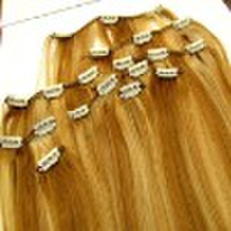 100% Human Hair Clip in Hair Extension