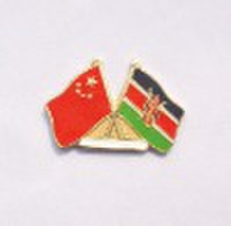 Flag pin badges