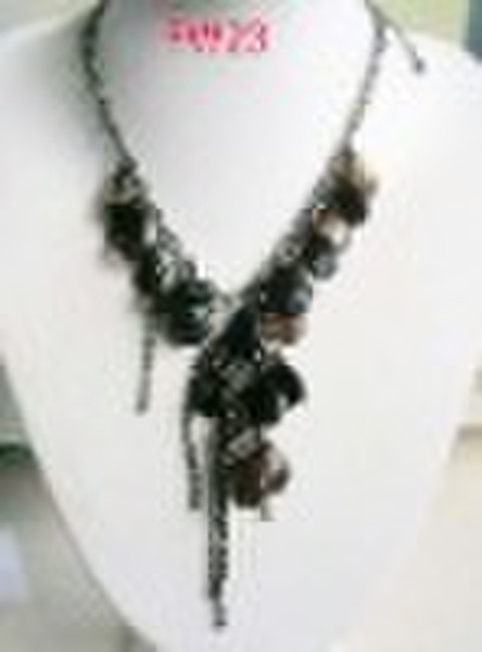 imitation jewelry necklace with plastic beads