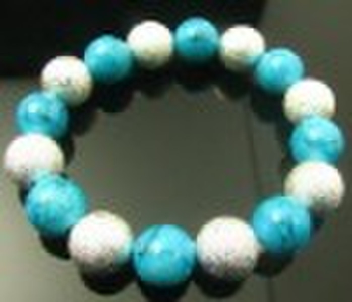 2011 fashion natural turquoise copper bracelet han