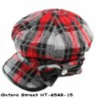 checked fashion hat