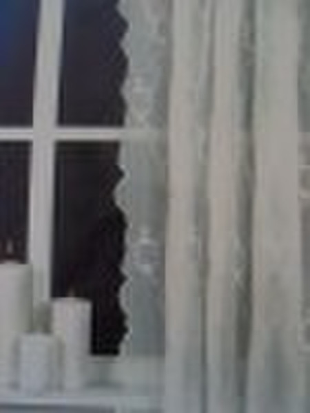 Fahion Curtain With  Embroidery Chiffon Fabric