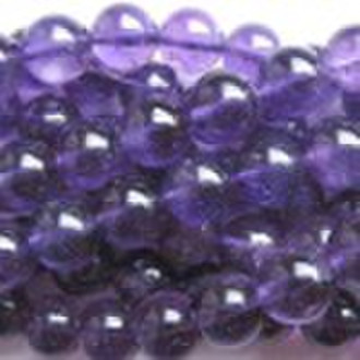 16" 10mm gemstone beads round in amethyst