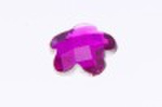 PURPLE QUINCUNX SHAPE ACRYLIC DIAMOND BEADS