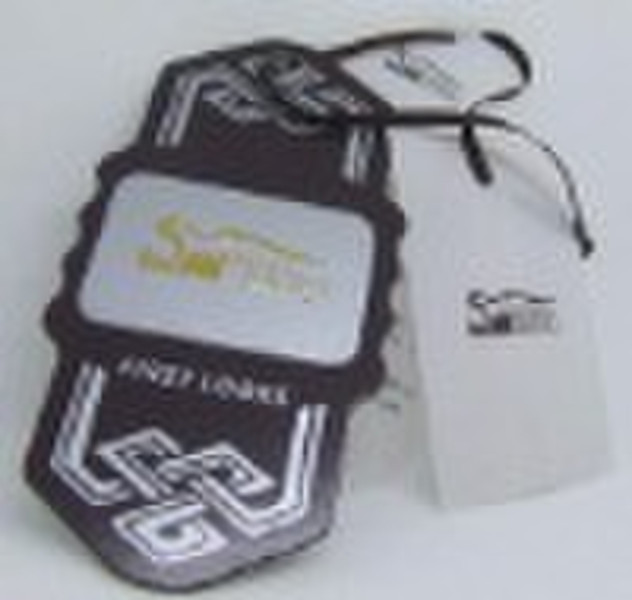 printed paper tag,