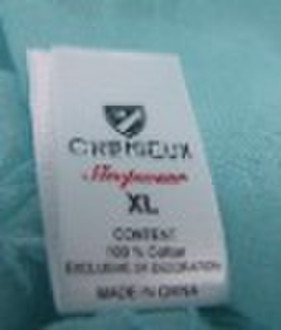 printed washing label